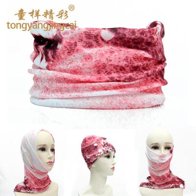 Outdoor gear fishing enthusiasts Riding Hood fish-patterned scarf child-like wonderful smecta FISH turban Hat