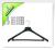 Plastic hangers wholesale clothing store with flocking hanger rod