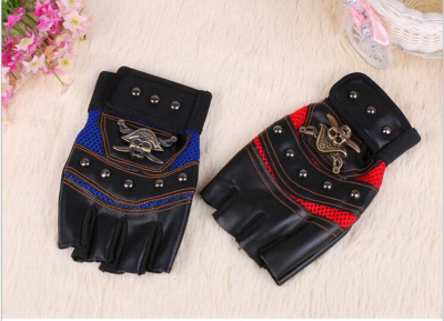 2014 new leather half finger glove summer outdoor sports and fitness King seal half-finger glove factory direct