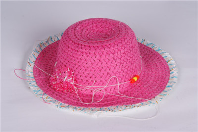 Export flat straw hat new liangmao hats Sun hats for children
