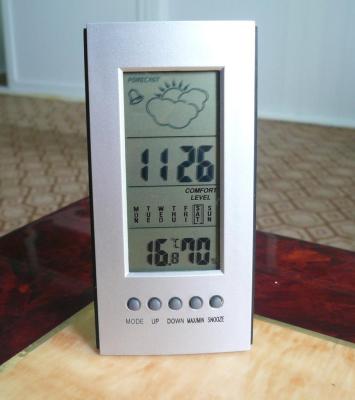 JS-4380 Mini meteorological clock, solar clock, electronic clock, temperature and humidity