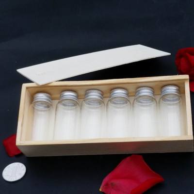 The large wooden box does not print The aluminium cap empty bottle a set of price aloes powder bottle glass bottle.
