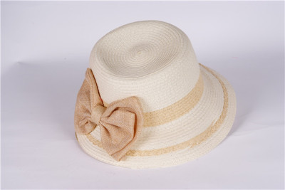 Big bow, cute children Hat straw hat baby Hat Cap