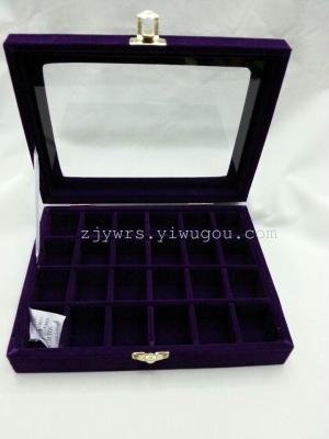 Korean 24-compartment jewelry box