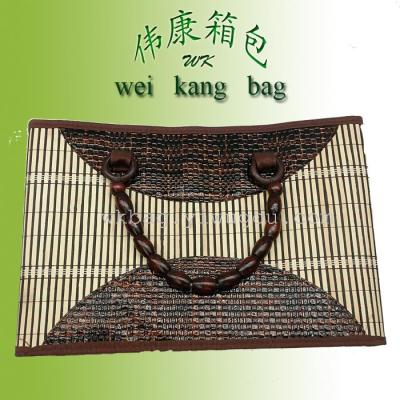 Popular High-End Elegant Fashionable Novel Foldable Easy to Carry Bamboo Bag