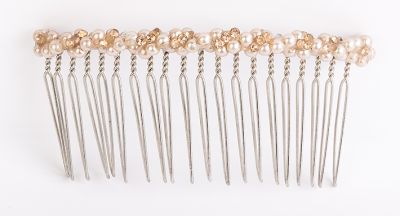 Plug the Korean version of handmade Pearl Crystal hairpins Combs