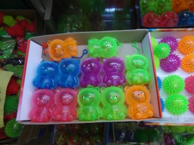 Glow called Panda glitter fur ball, massage ball, crystal ball, inflatable bounce