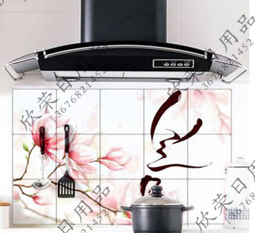 [Factory Direct Sales] Large Oil Proof Sticker New Kitchen Oilproof Wall Sticker Heat-Resistant Easy Cleaning Oil-Proof Tile Sticker