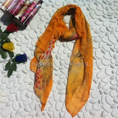 New spinning long silk scarf Leopard, Leopard snow scarf vintage silk scarf boutique