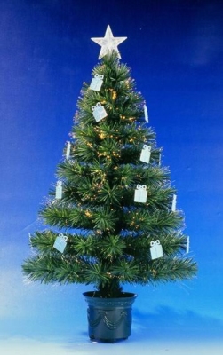 Ornament fiber optic Christmas tree