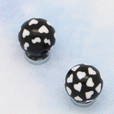 New black bouquet earrings Korea multifold magnet studs do not have pierced magnetic Stud Earrings