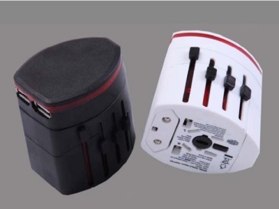 Js-4576 conversion jack with USB global switch travel plug