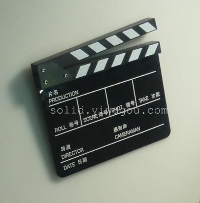 Magnets in the English-language movies in Changji Board acrylic engraving/film making Clapper Director boards