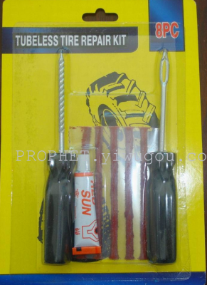 Car, motorcycle a group handle tubeless tyre repair tools set of six