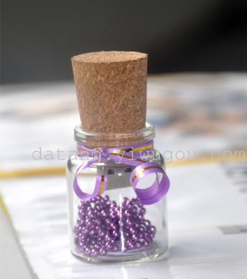 Wholesale creative fall-tolerant wishing bottles float glass u-wood bottle USB flash drive