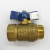 Ball valve with butterfly handle Female x Male 1/2 3/4 1" surface brass  