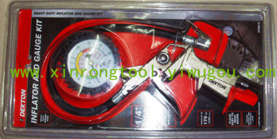 Automobile tire pressure table tire pressure gauge air gun with a