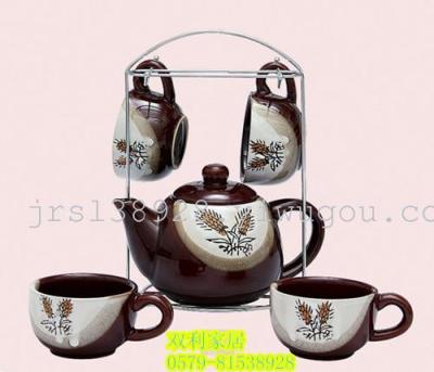 Factory Outlet boutique coffee 10 creative fashion new iron pot four cups