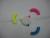 Circular 3 color highlighter variety of colored fluorescent highlighter pen printable LOGO