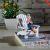 Mediterranean Style Solid Wood Beach Chair Home Furnishings Mobile Seat MA16095A/B