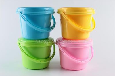 YXS-015 multi - purpose watercolor bucket paint bucket plastic mixing bucket combined bucket with color palette.