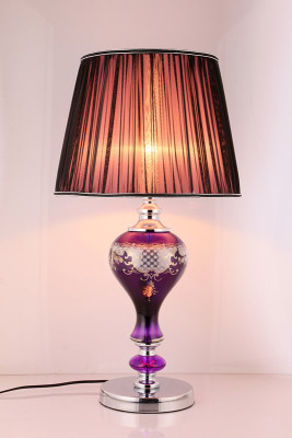 Modern creative home style is romantic purple glass table lamp T-4