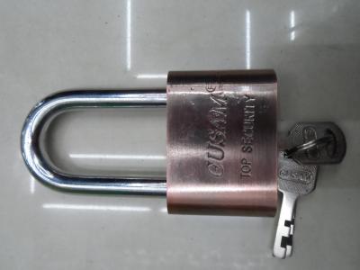 Long shackle iron padlock