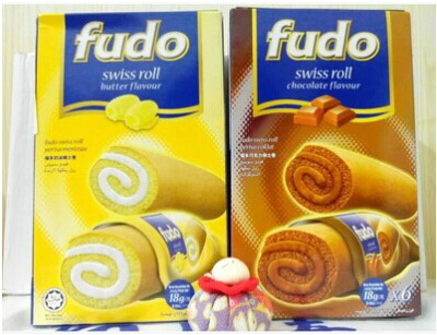 Malaysia imported food, Fudo chocolate / vanilla / cream cake
