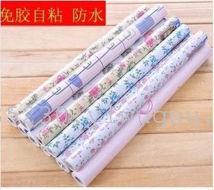 Self-Adhesive PVC Wallpaper Moisture-Proof Drawer Liner Printing Waterproof Cabinet Desktop Stickers