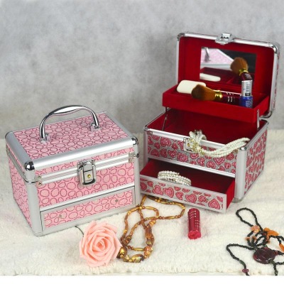 Guan Yu hot explosions of Korea and convenient portable travel jewel box Dresser jewelry box factory outlet