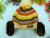 Hat new Korean fashion hats children's hats colored stripe Turtleneck knit baby Hat headphone Hat