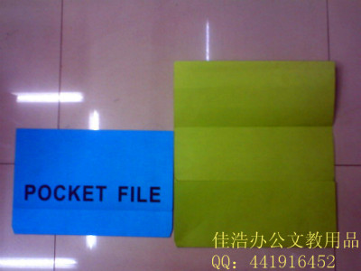 Folder file bag paper folder with pocket FILE POCKET