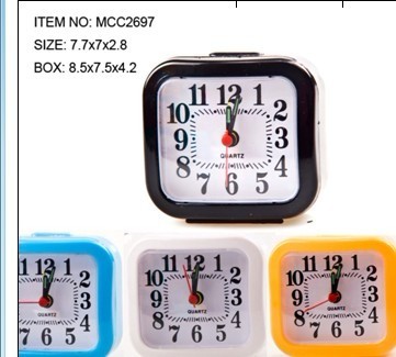 Js-8715 square alarm clock crystal travel clock