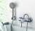 Single handle mixing valve faucet bathroom bath shower mixer set hot and cold bath shower faucet