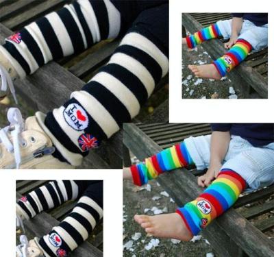 Wholesale foot striped leg warmers