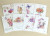 The New And Exquisite Design Creative Dry Flowers Cute Magic Stickers On The Blank Page Holiday Greeting Card.