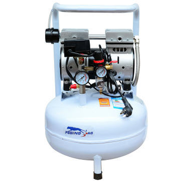 Dental silent air compressor for oilless air compressor