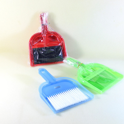 Mini handle multi-function cleaning broom with dustpan set one yuan two yuan