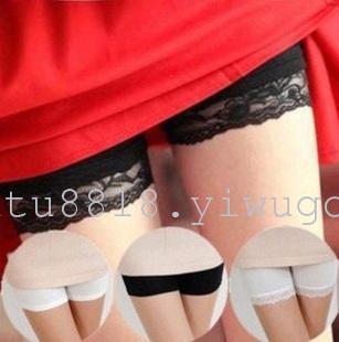 1442 Korean light ice silk wardrobe malfunction-proof pants pants shorts girls lace footless tights security boom new