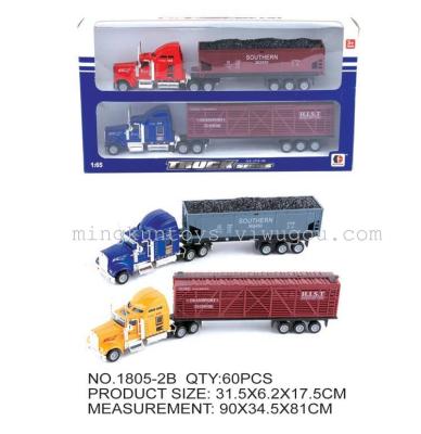 Alloy car models container truck series simulation children's toys