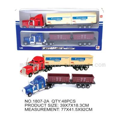 Alloy car models container truck series children's toys