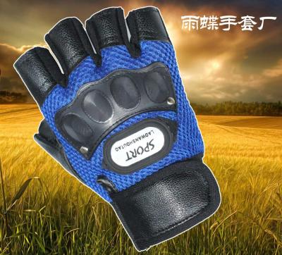 Men's mesh orange with a standard Sport Sport half-finger glove manufacturers