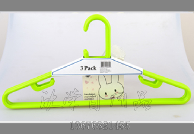 Hanger Non-Slip Hanger Traceless Plastic Clothes Hanger Drying Rack 3 Pack