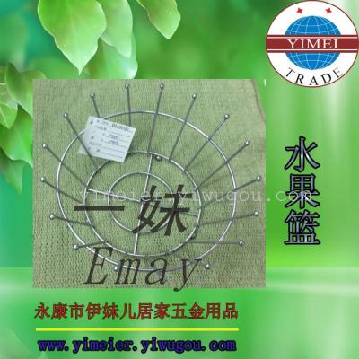 Factory Direct Sales-Electroplating Iron Wire Fruit Basket-Customization as Request-Home-Hotel Supplies