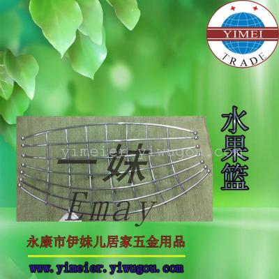 Factory Direct Sales-Electroplated Oval Straw Mat Fruit Basket-Customization as Request-Home, Hotel Supplies