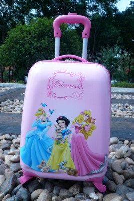 "High profile" square 18 inch ABS universal wheel trolley case third Princess is one of the child
