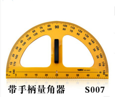 Factory direct 50CM student teacher teaching instrument with handle Protractor a protractor