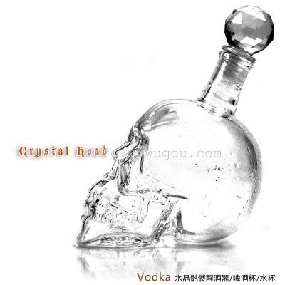 Crystal bottle of Crystal Head skull skull skull glass wine decanter