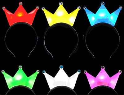 New Crown light headband hair clips Flash spread the toy supply chain for children wholesale