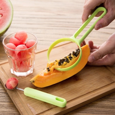 Colorful Fruits and Fruits Are Labor-Saving and Do Not Hurt Hands Peeler Easy to Clean Fruit Digging Chopsticks Set of 2